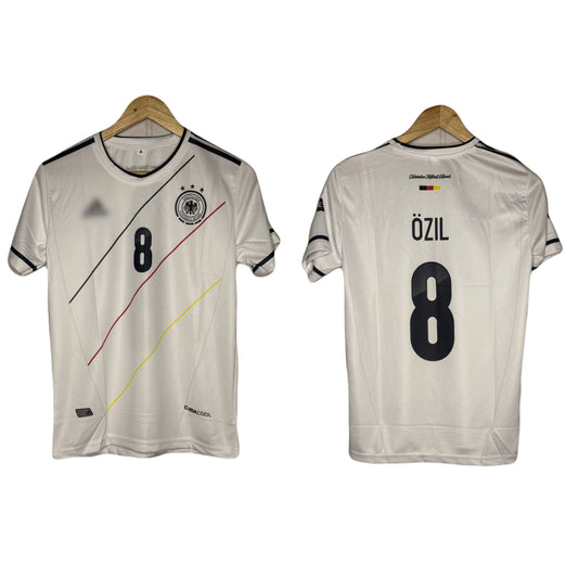 Germany 2012-13 Home Kit Ozil Half Sleeve - Ms Retro Store