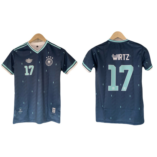 wirtz Germany 2026 World Cup Away Half Sleeve Sublimation Jersey -