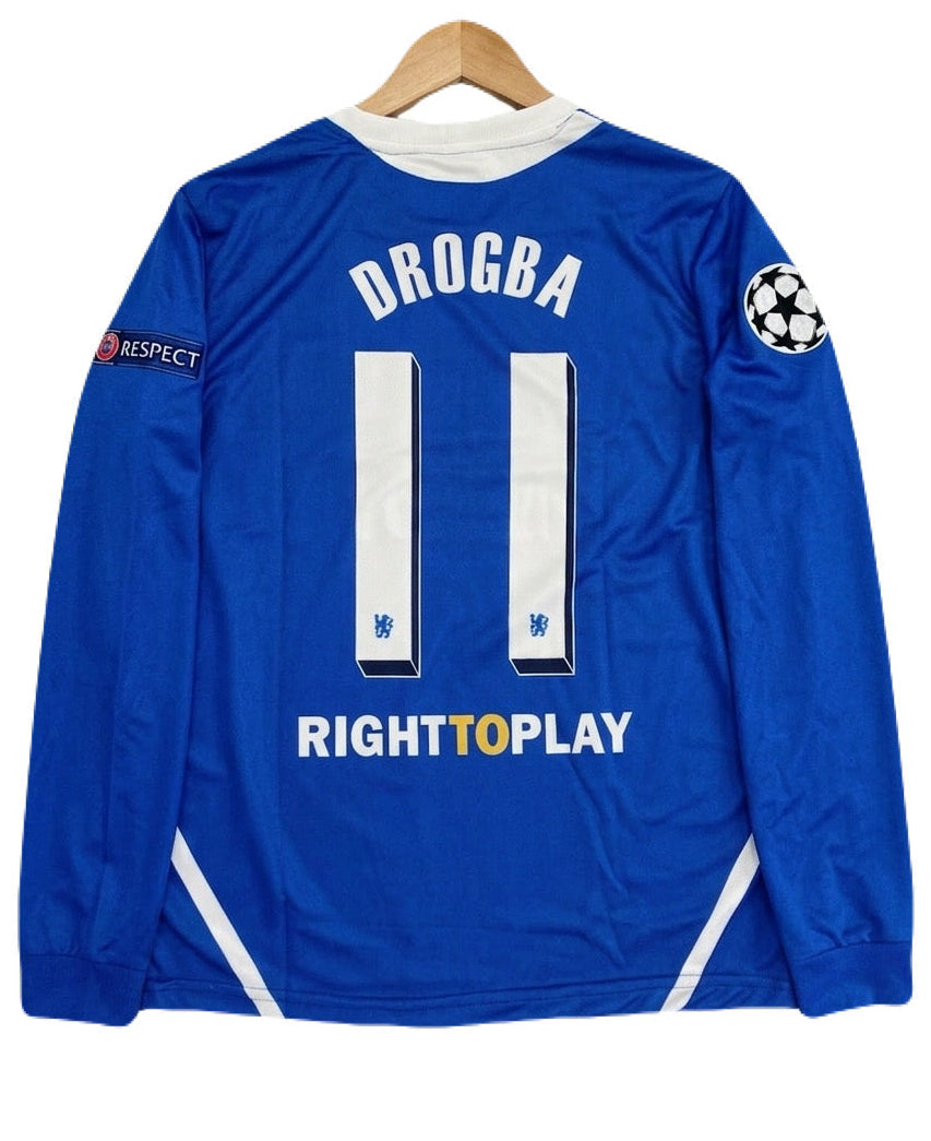 Chelsea 2012 Ucl final edition Drogba full sleeve Embroidery Jersey - ms retro store