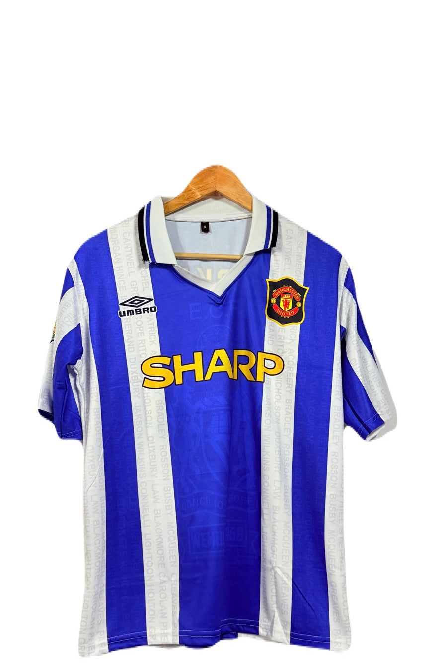 Manchester United 1994-96  Beckham Five Sleeve  - P974  Ms Retro Store
