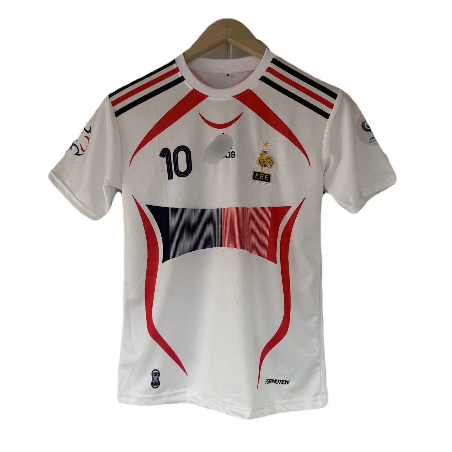 Zidane France 2006-07 Away Kit Half sleeve -