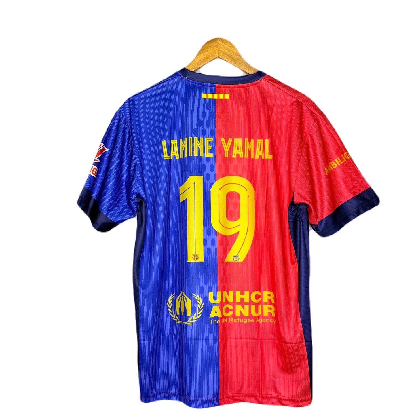 Fc Barcelona 2024-25 Home Kit Yamal Half Sleeve - P1123- Ms Retro Store