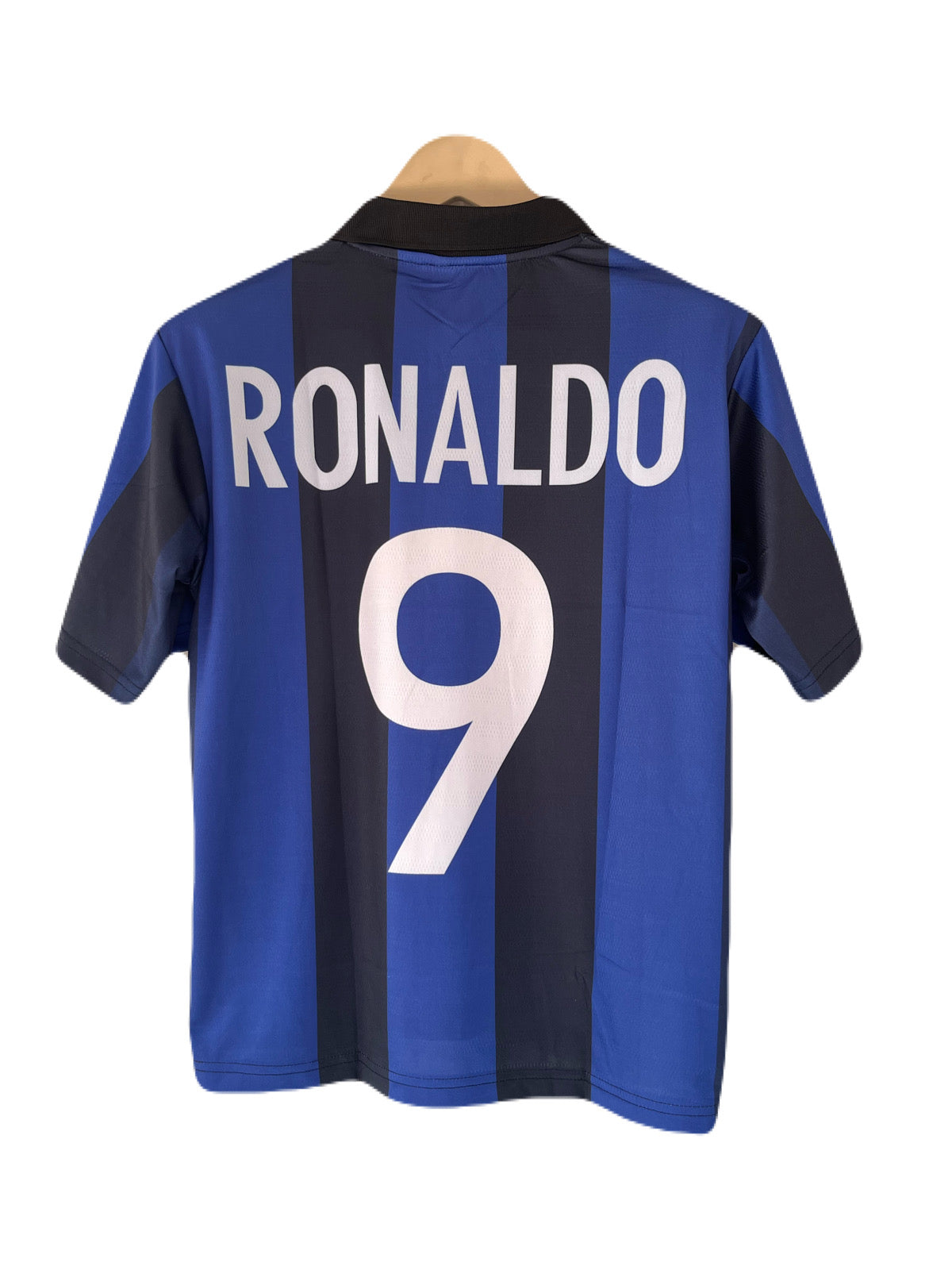 Inter milan 1997-98 Home Ronaldo Five Sleeve Collar Sublimation - Ms Retro Store