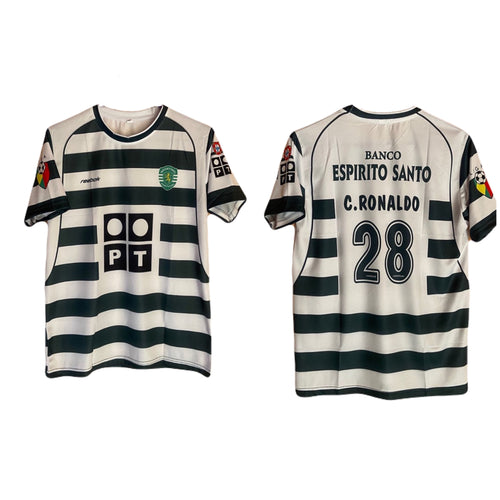 Best Retro jersey sporting Ronaldo 2001/03 Half sleeve jersey- P288 -ms retro