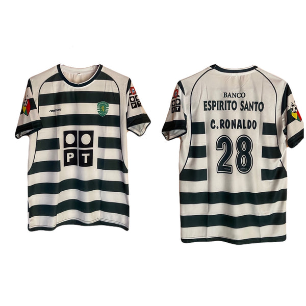 Best Retro jersey sporting Ronaldo 2001/03 Half sleeve jersey- P288 -ms retro store