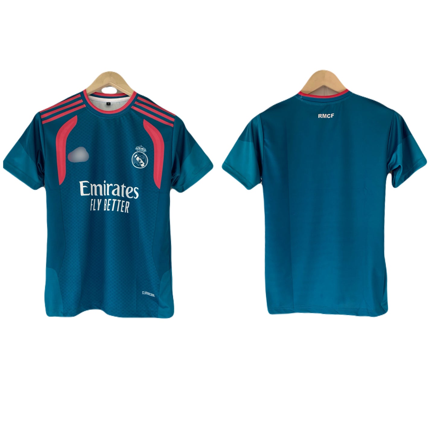 Real madrid trainingkit plain back Half Sleeve Sublimation -  P2317
