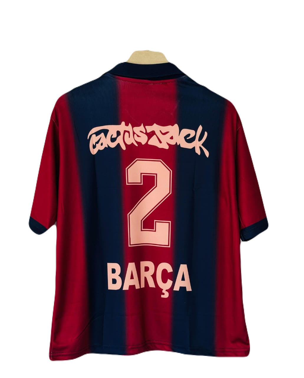 Travis scot x Barcelona five sleeve  collar jersey P50 - Ms retro store