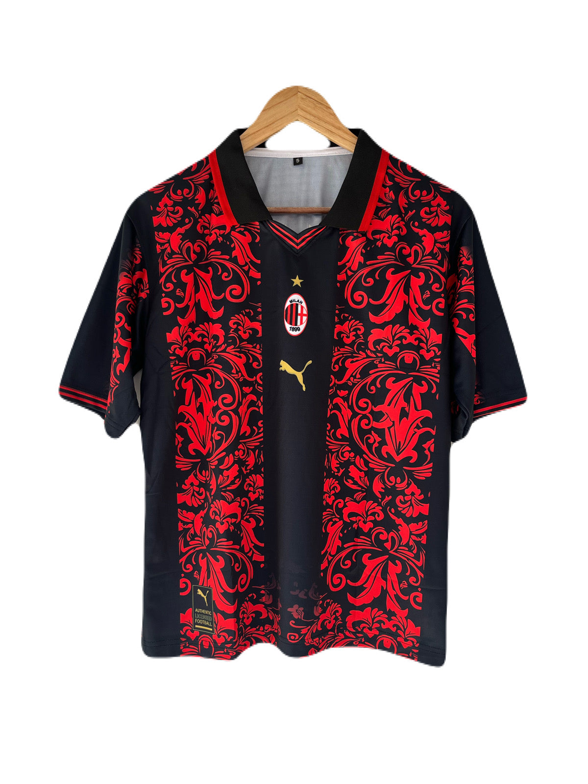 AC Milan  fourth jersey  "Billie Jean Rosso" Edition Maldini Five Sleeve Collar Sublimation - Ms Retro Store