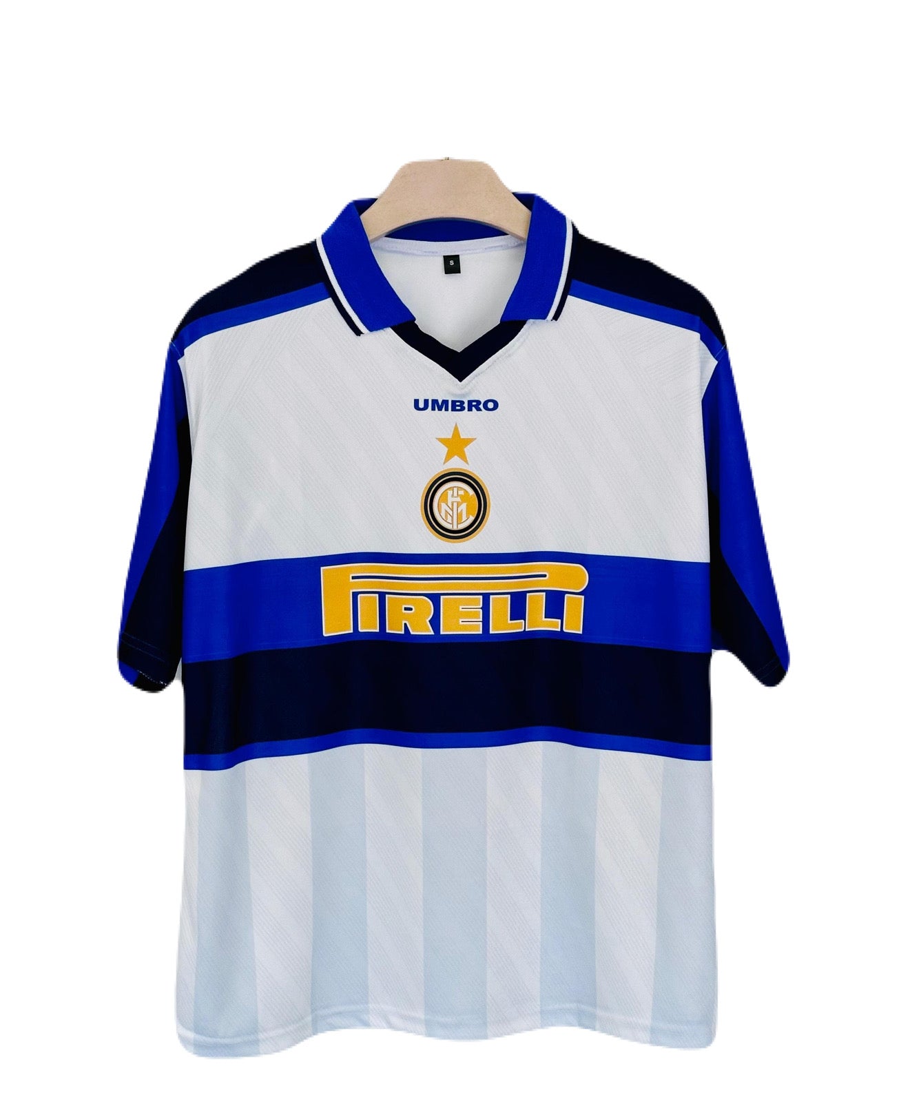 Inter Milan 1996-97 Away Kit Zaneti Five Sleeve - Ms Retro Store