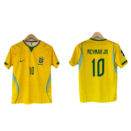 Brazil 2026 World Cup Home Neymar Jr Half sleeve Embroidery jersey  -  ms retro store