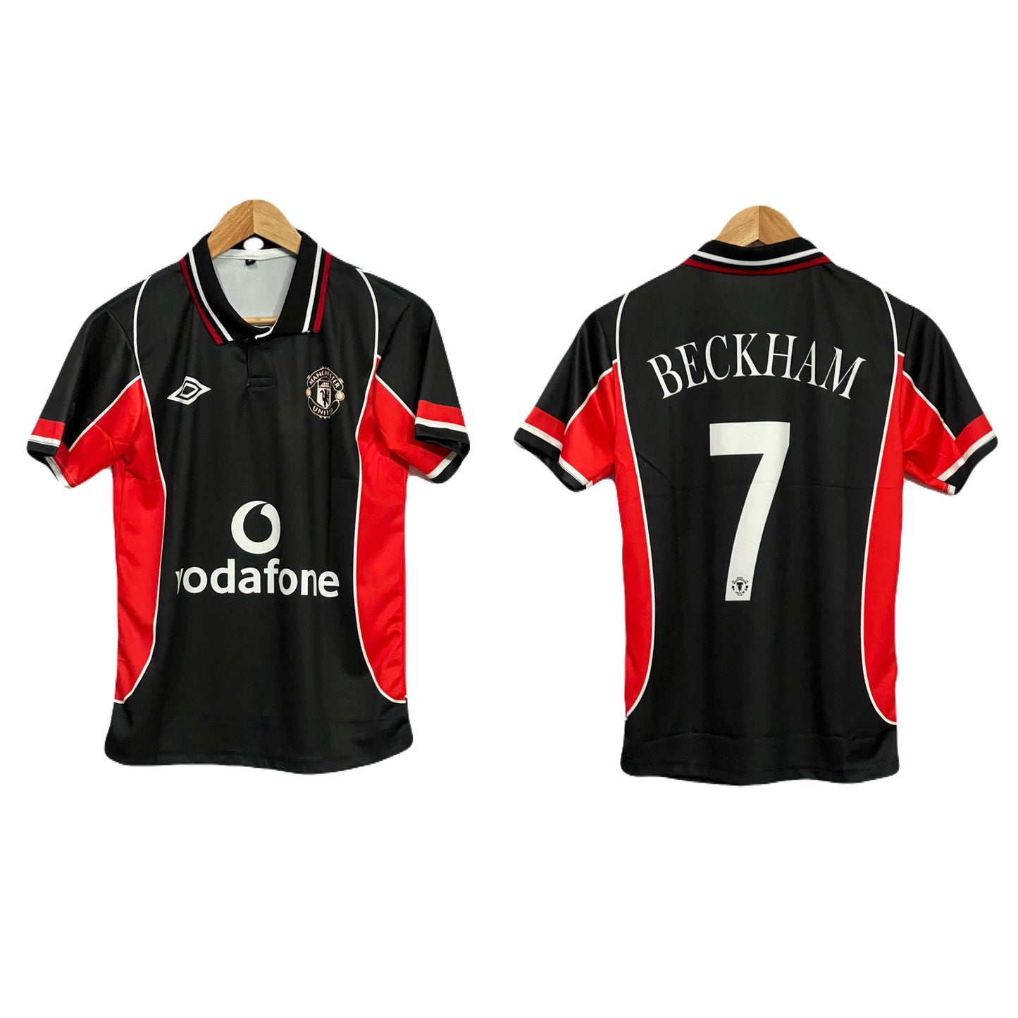 United black and red vintage jersey Beckham - Ms retro store