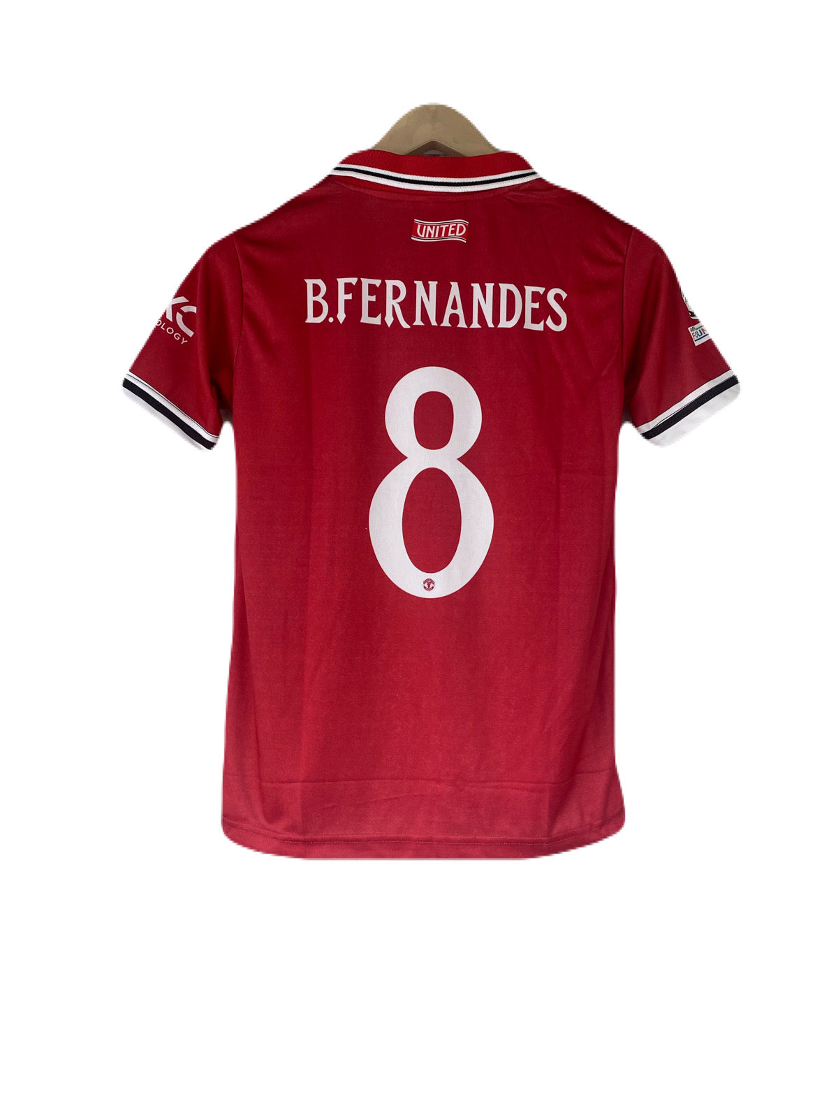 Bruno Fernandes Manchester united half sleeve collar sublimation jersey - P2254