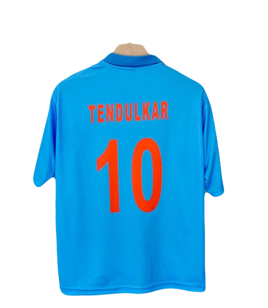 India National Team Cricket Jersey Sachin Five Sleeve P1231 - Ms Retro Store