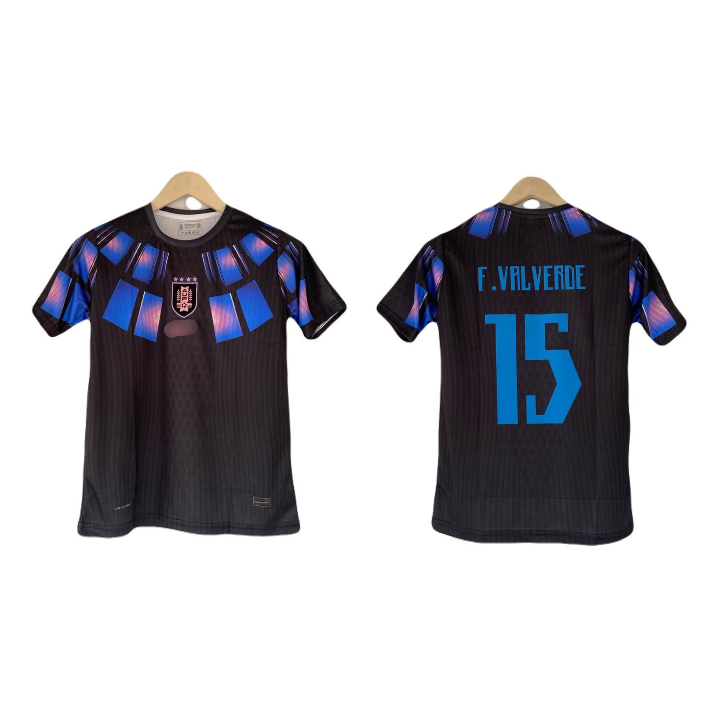Valverde Uruguay away half Sleeve embroidery Jersey - P1930