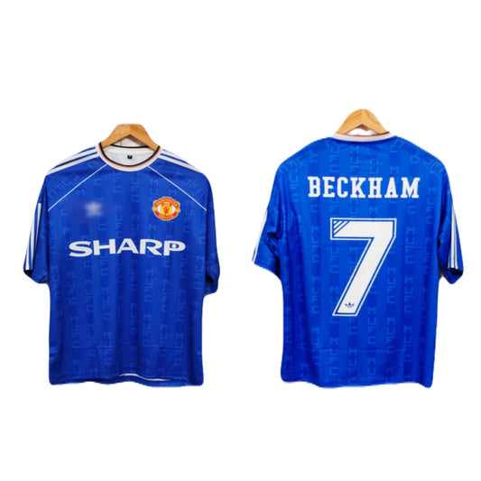 Manchester United 1988-90 Third kit Beckham Five sleeve  - P320 - Ms Retro Store