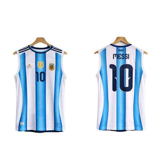 argentina 2026 worldcup home messi  sleevless bibs embroidery - ms retro store