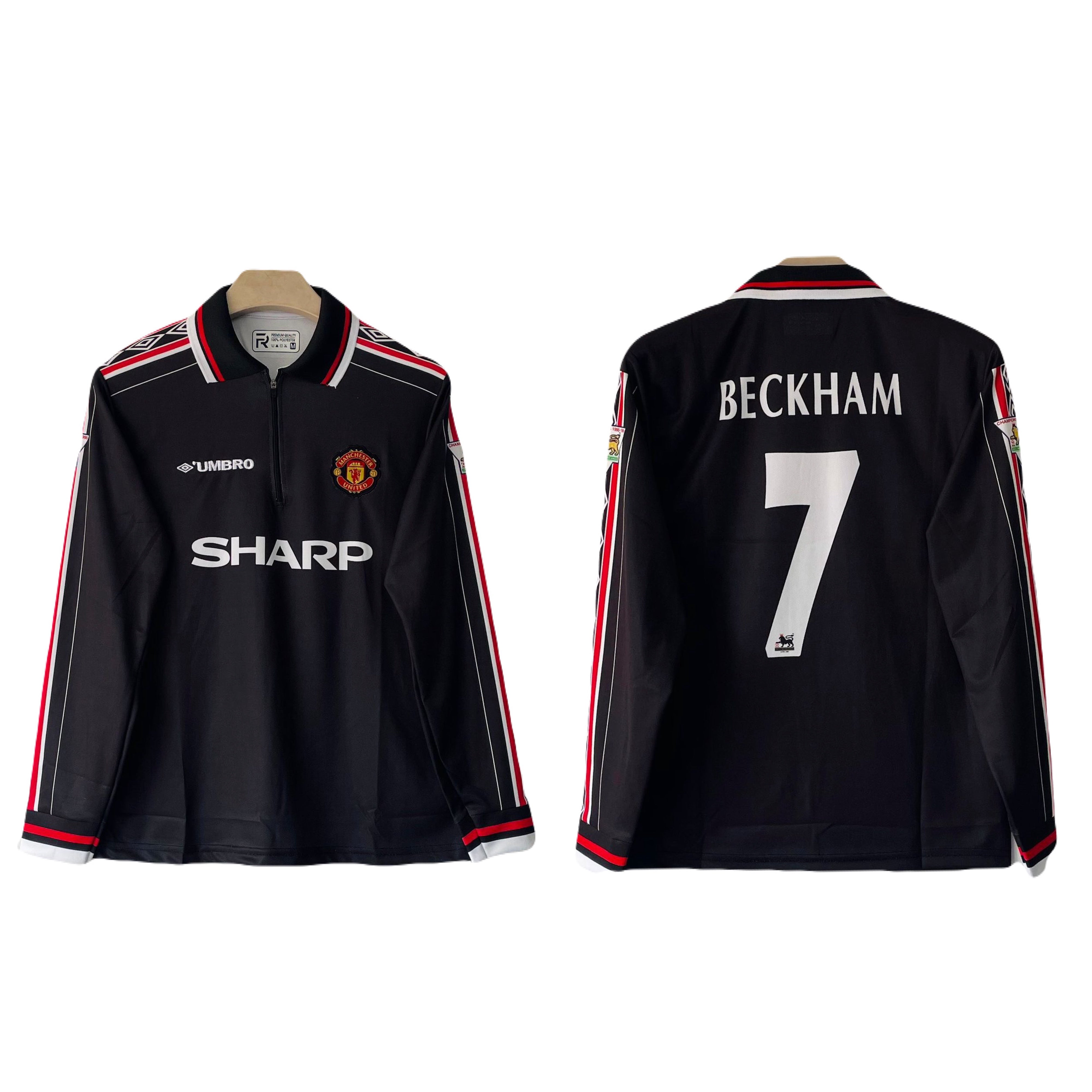 Manchester united 1998/99 Away Jersey zip type full sleeve