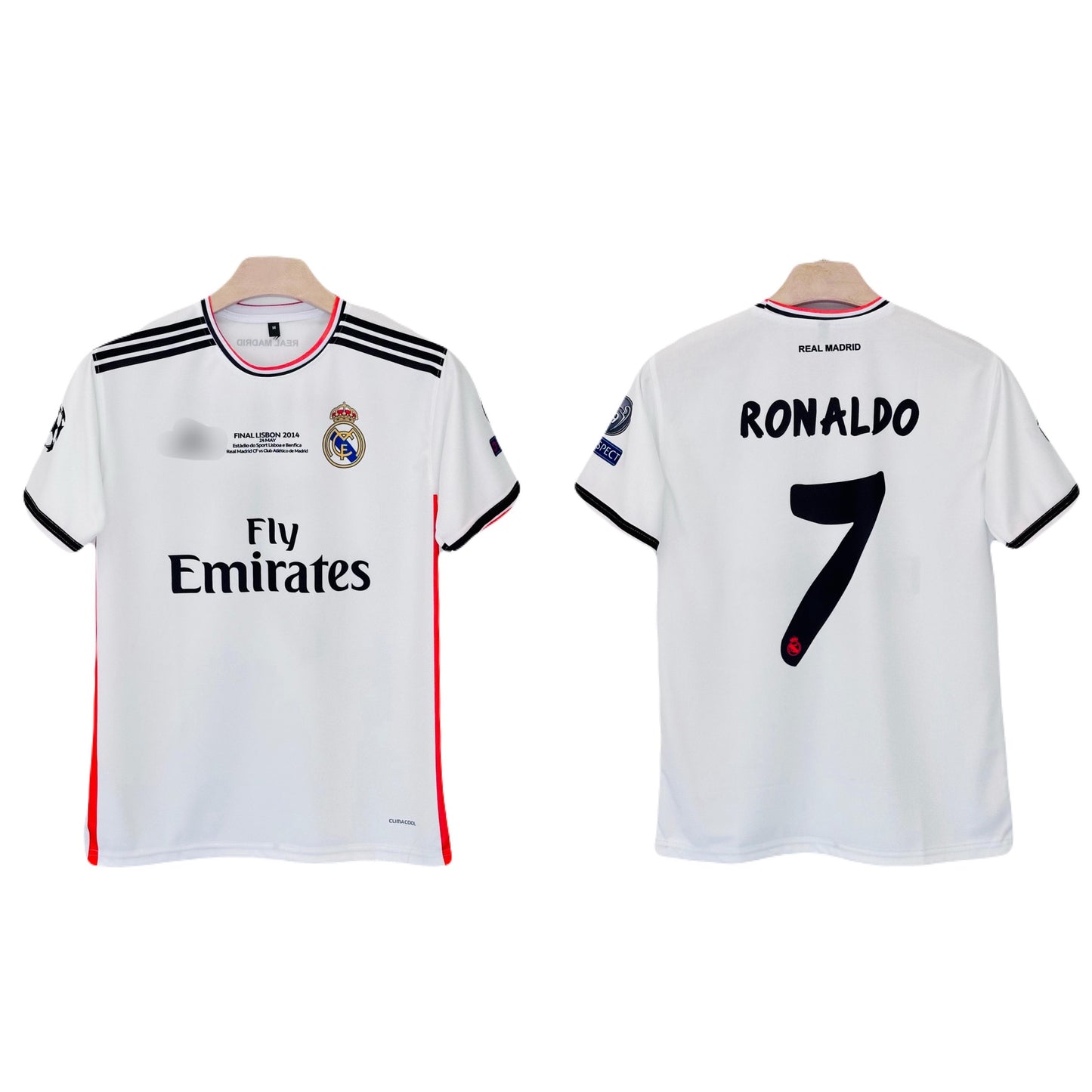 Real Madrid 2014-15 Ronaldo Final Edition home jersey Half Sleeve Sublimation -P1161 Ms Retro Store