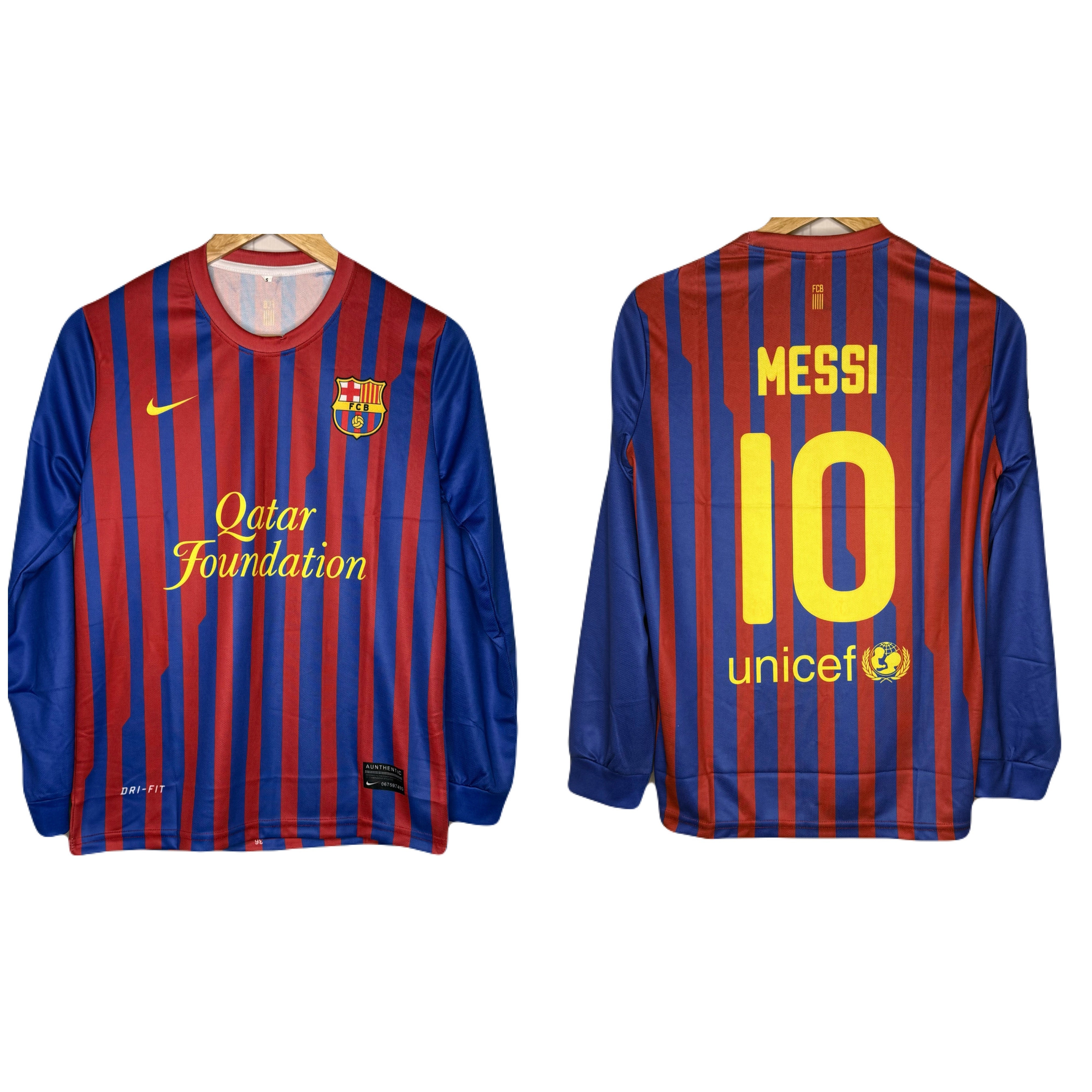 Fc Barcelona 2011-12 Home kit Mess Full Sleeve - P857 Ms Retro
