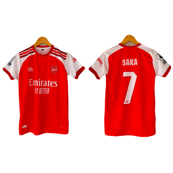 Saka Arsenal 2026-27 Home Kit embroidery half sleeve jersey - P2434