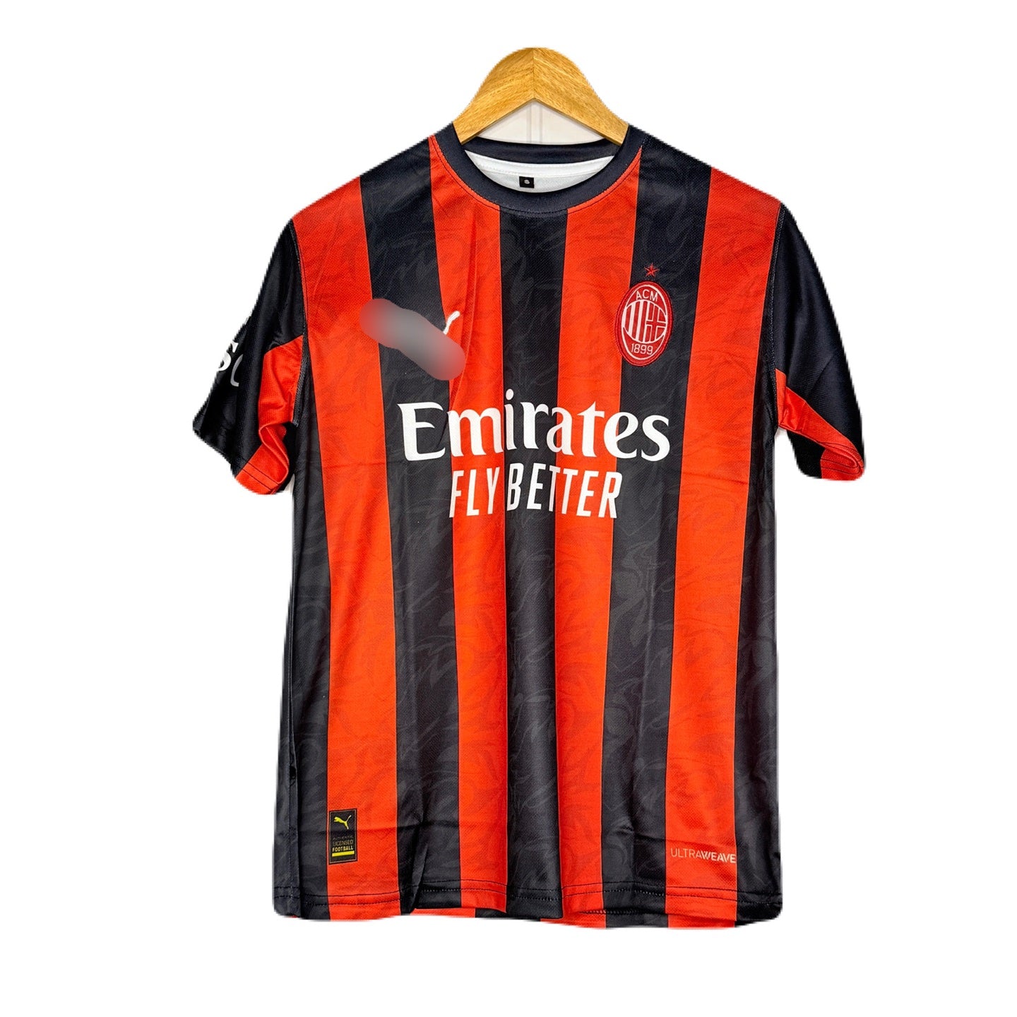 Ac Milan 2025-26 Home kit Pulisic Half sleeve - Ms Retro Store