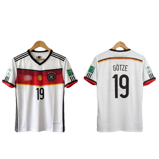 Germany 2014 World Cup champions Gotze Home Kit Half Sleeve -  Ms Retro Store
