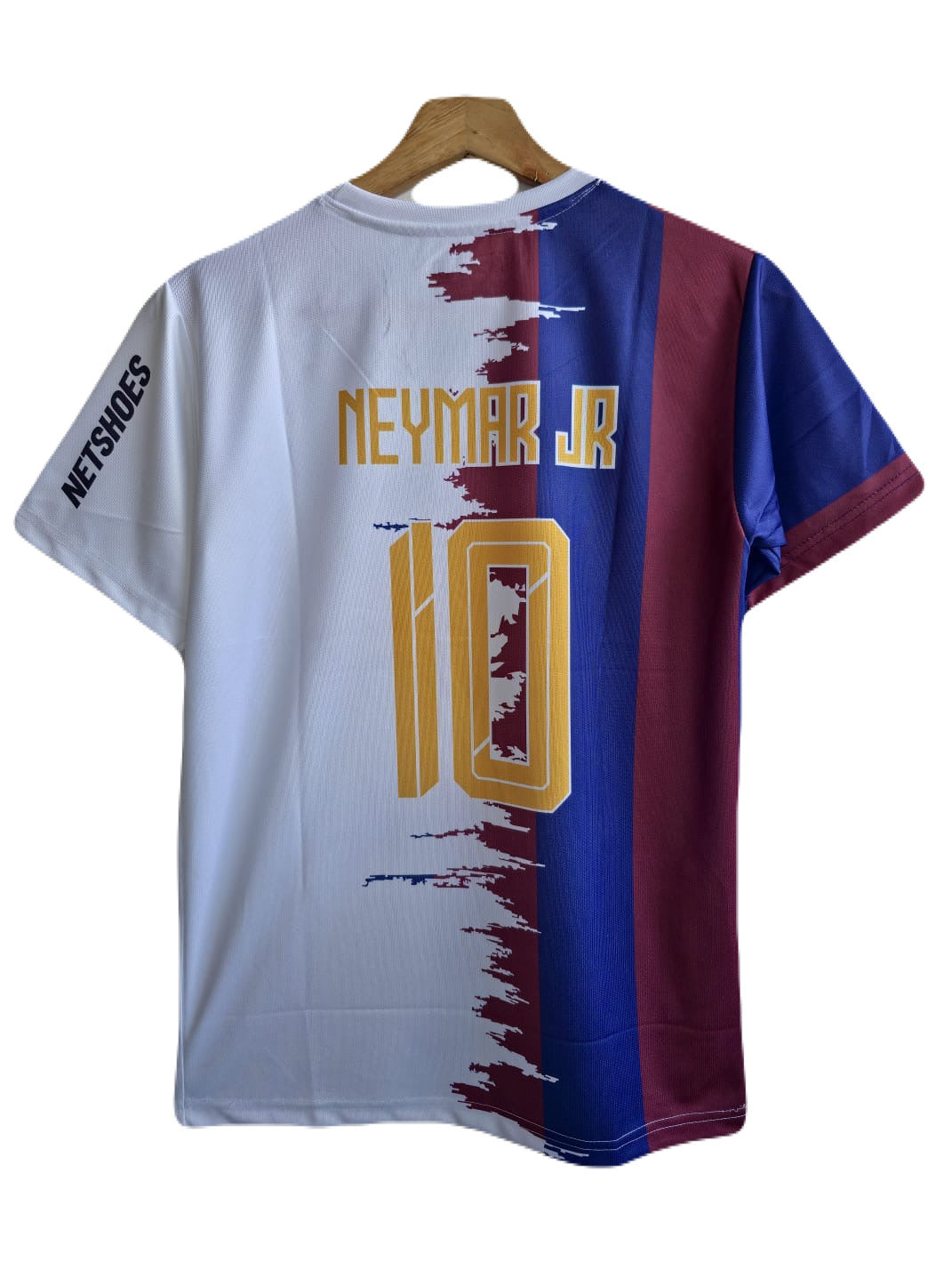 Barcelona X Santos Fc neymar special edition half sleeves kit