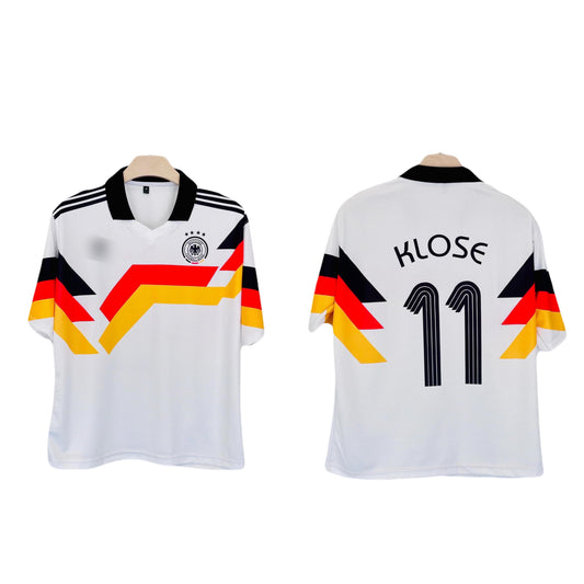 Germany 1990 Worldcup Home Klose Five Sleeve - Ms Retro Store