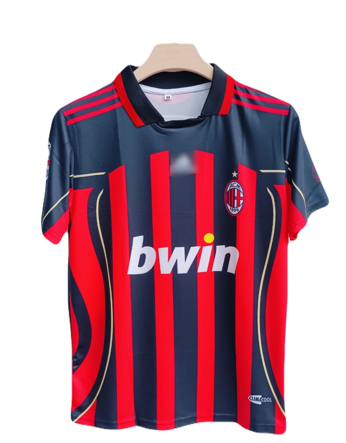Ac milan 2006/07 home jersey Collar maldini type P711 ms retro