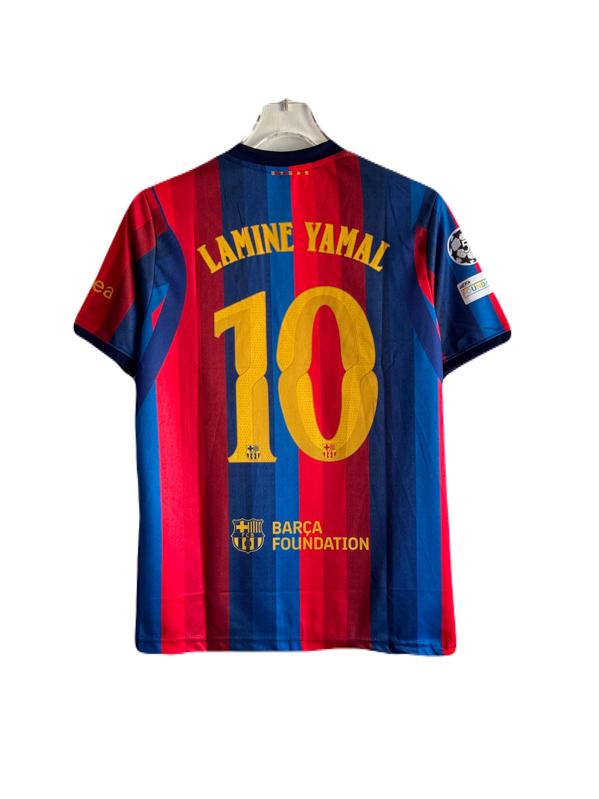 Yamal Barcelona new season home kit Half sleeve embroidery jersey - P2260