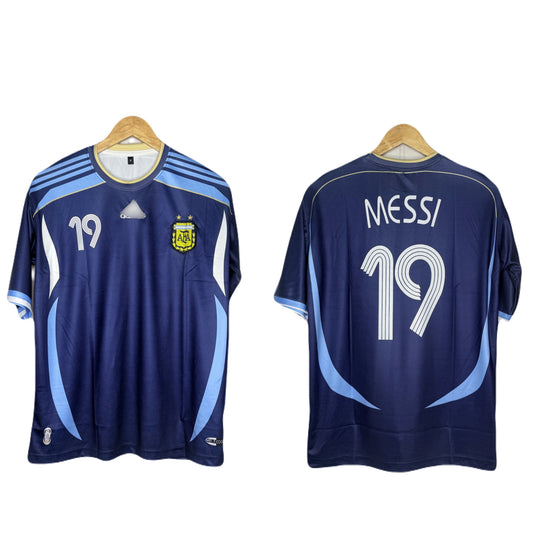 Argentina 2006 Away Kit Messi Five Sleeve - Ms Retro Store