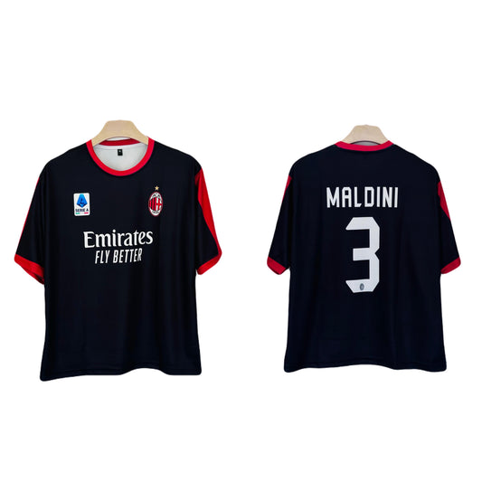 Ac milan maldini special edition Five sleeve Roundneck Sublimation - Ms Retro Store/1