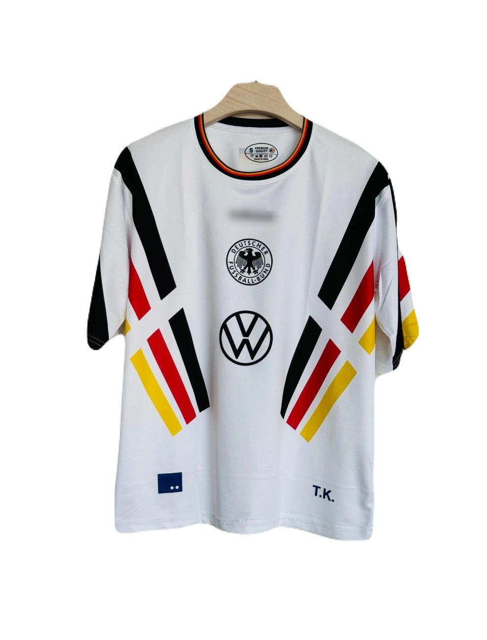 Germany 1996 HOME jersey Five sleeve Beckenbauer - P162 - ms retro store