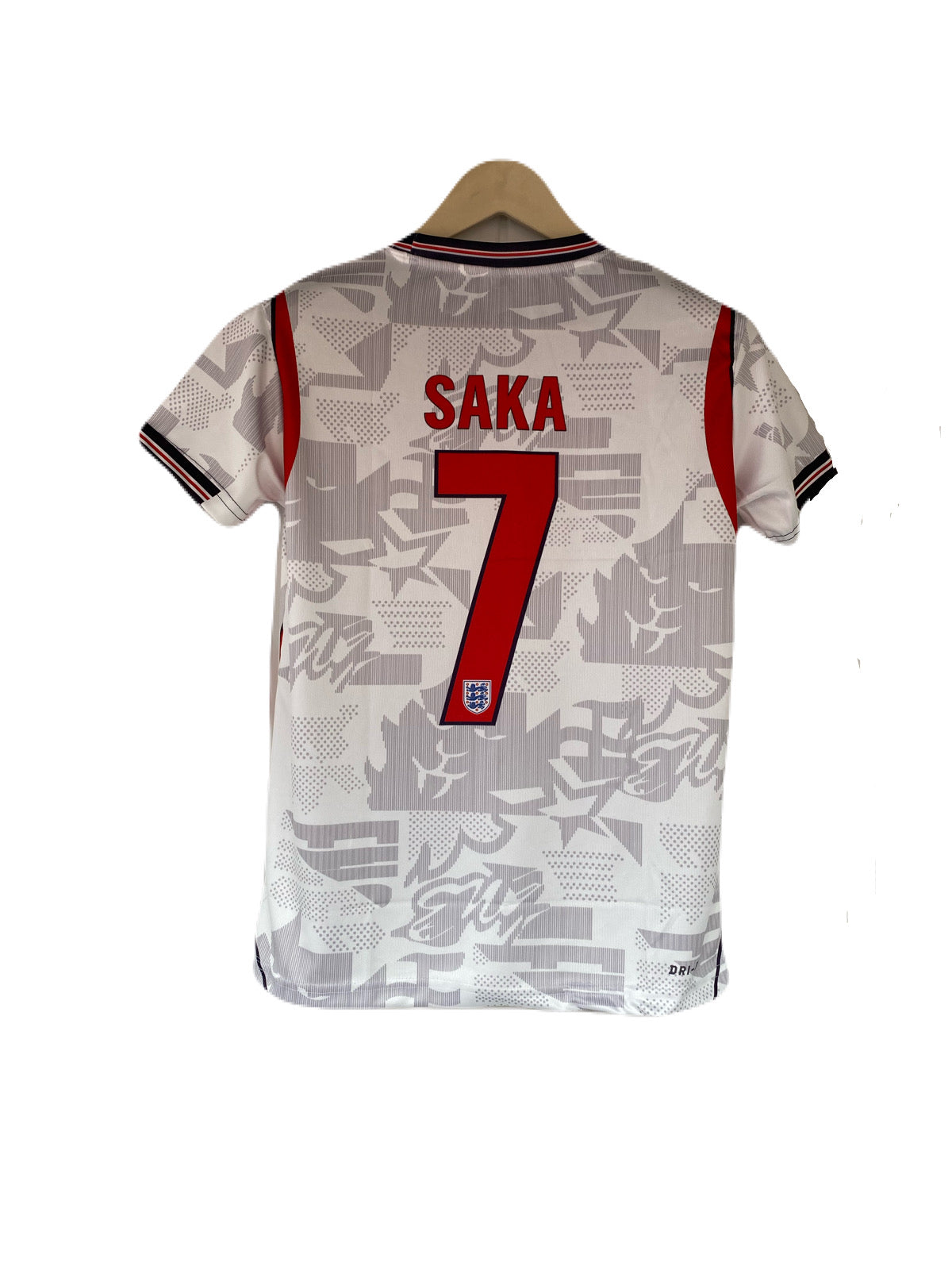 Saka England 2026 World Cup Home Half Sleeve Sublimation Jersey -