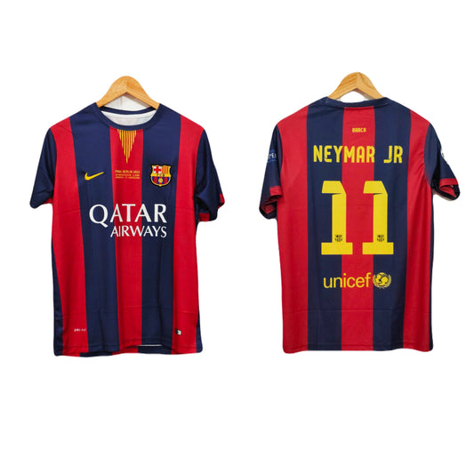 Fc Barcelona 2015-16 Home kit Neymar Embroidery- P298 - Ms Retro Store
