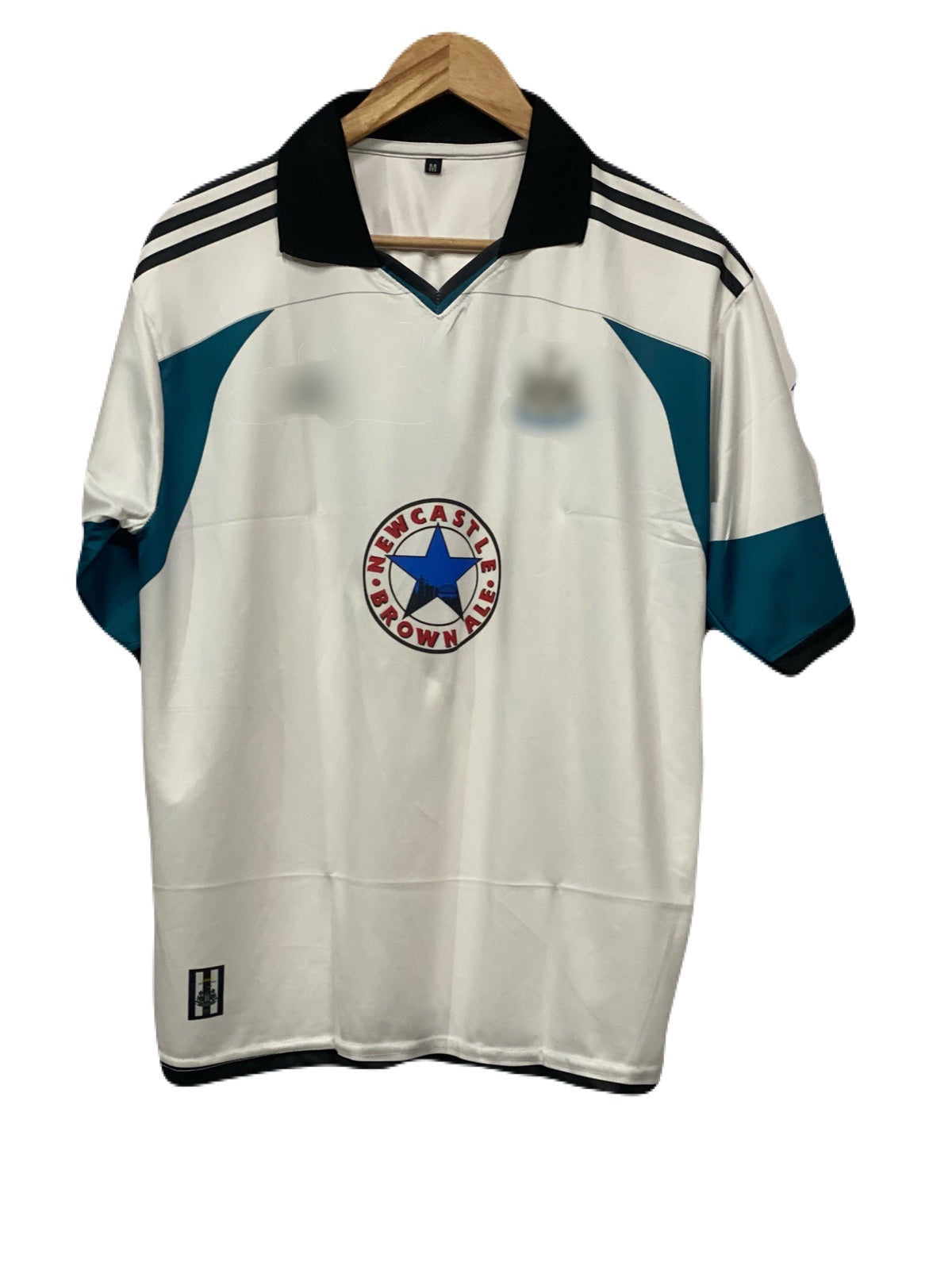 NewCastle United 1999-00 Away kit Shearer Five sleeve - P688 Ms Retro Store