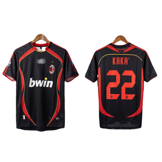 Ac milan 2006-07 third  kit Kaka Embroidery Half sleeve - Ms Retro Store