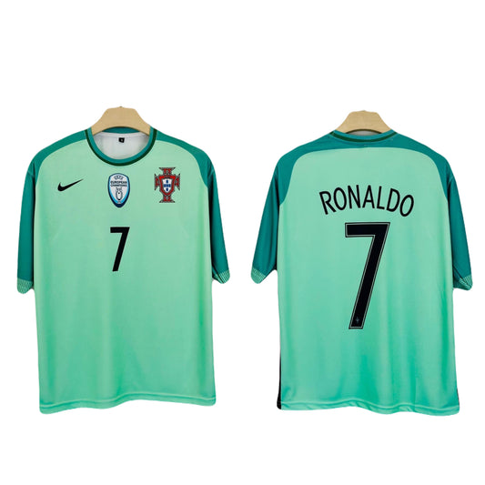 Portugal 2016 Away Ronaldo Five Sleeve  P164 - Ms Retro Store