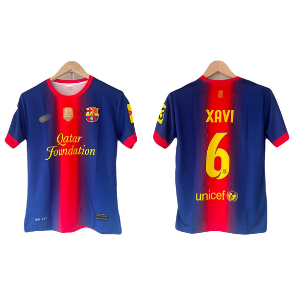 Xavi barcelona Home Kit Half Sleeve jersey -