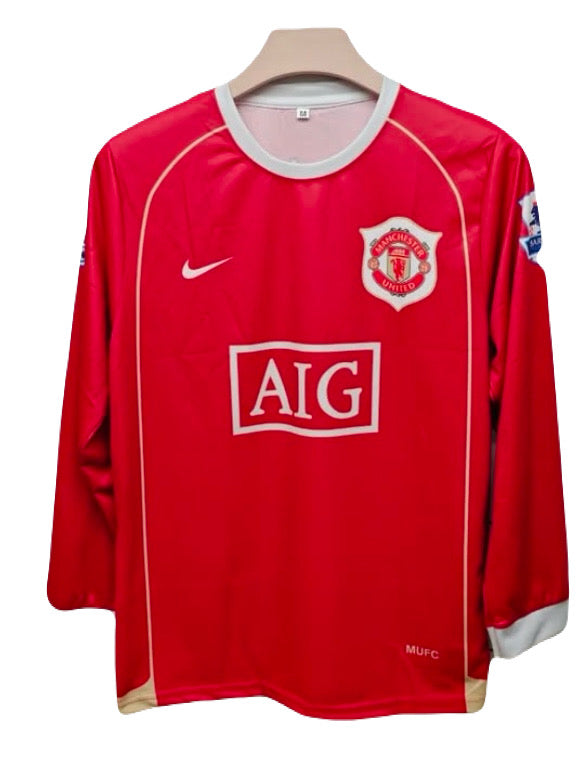 Manchester united 2006/07 home full sleeve jersey Ronaldo - ms retro store