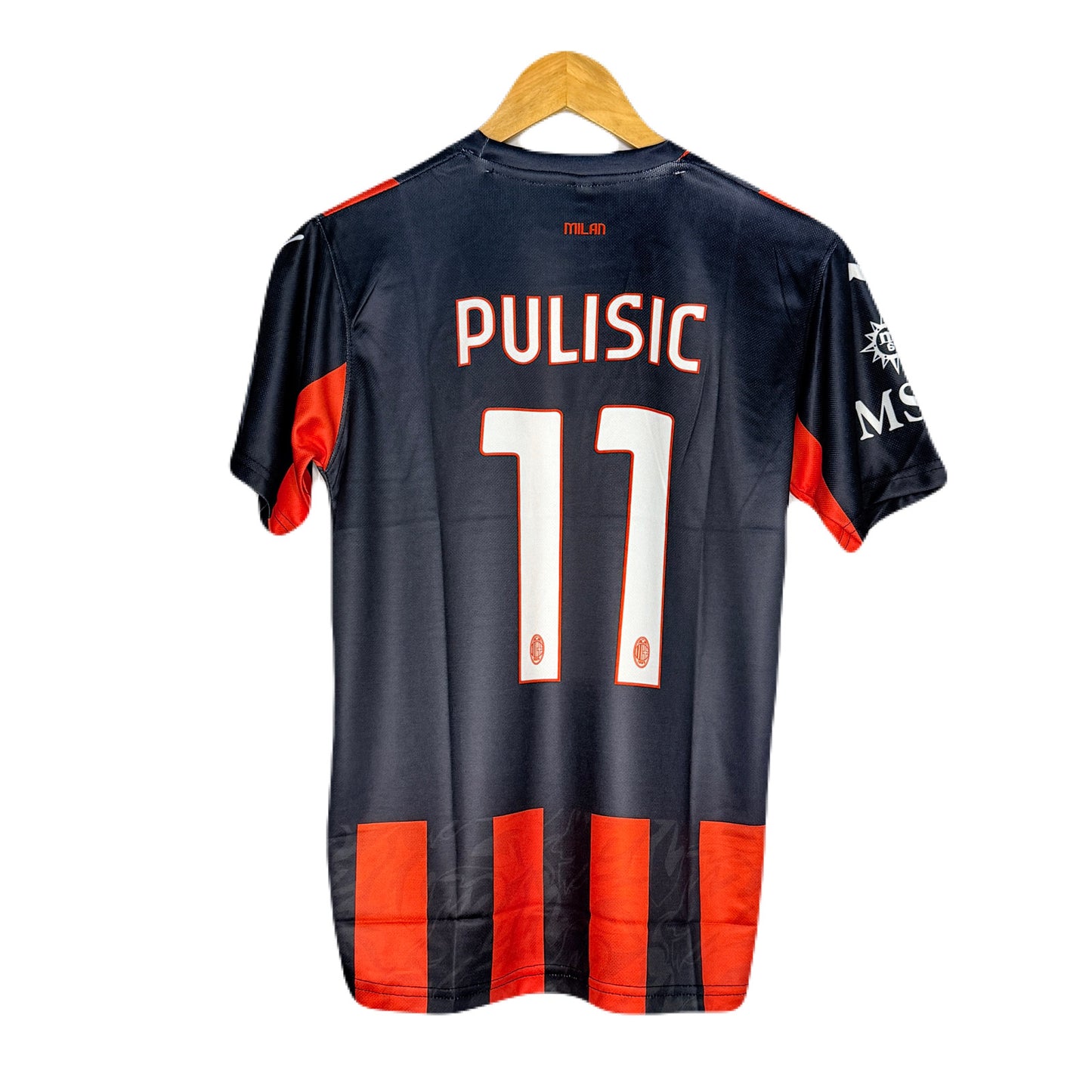 Ac Milan 2025-26 Home kit Pulisic Half sleeve - Ms Retro Store