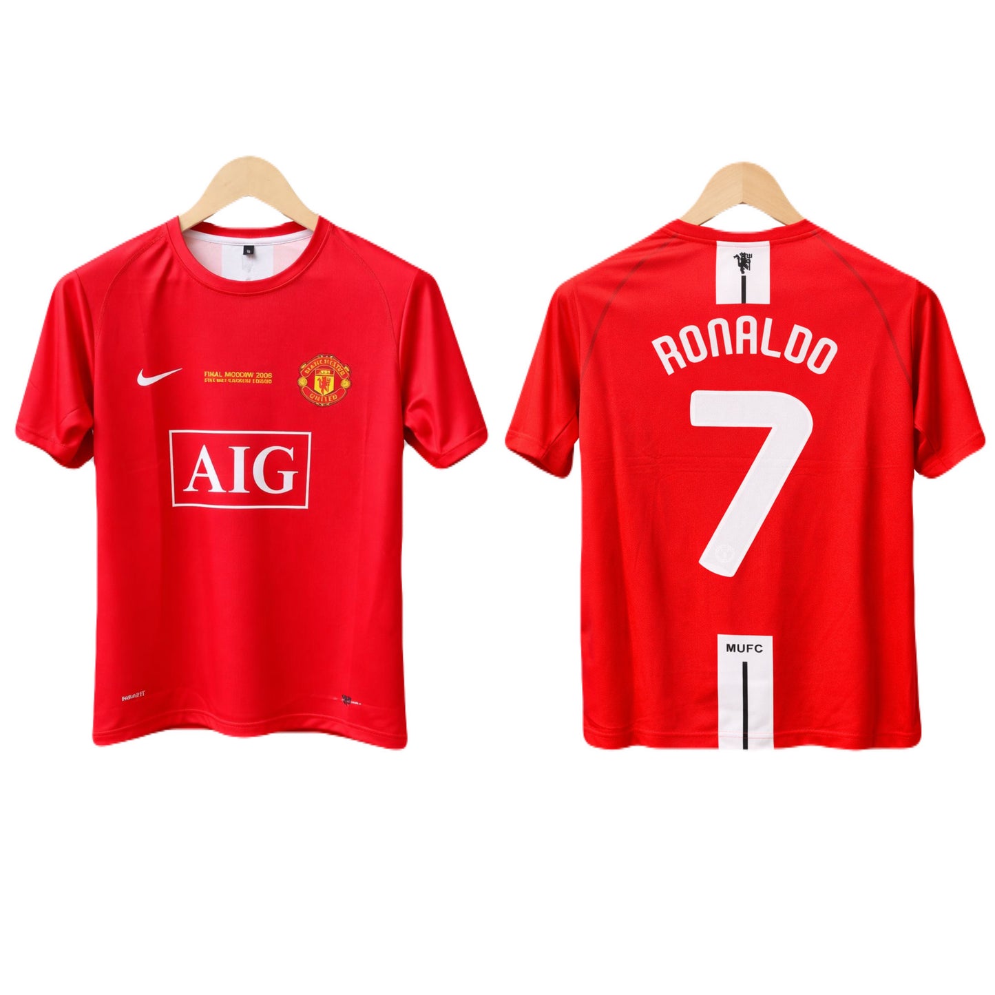 Manchester United Ronaldo 2008 ucl final edition Half sleeve  - P1327 ms retro store