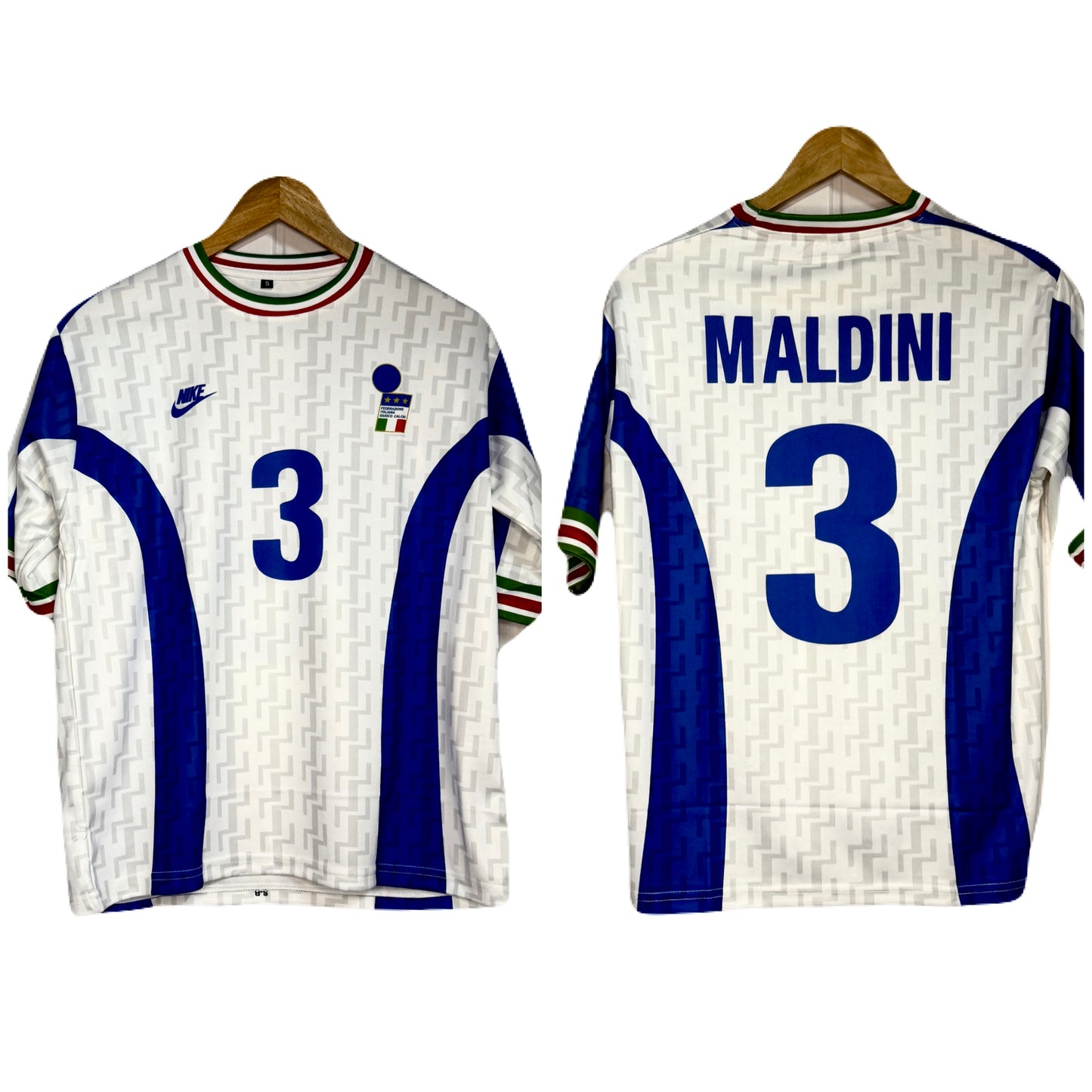 Italy 1996-97 Training Kit Maldini Five Sleeve - P720 - Ms Retro Store