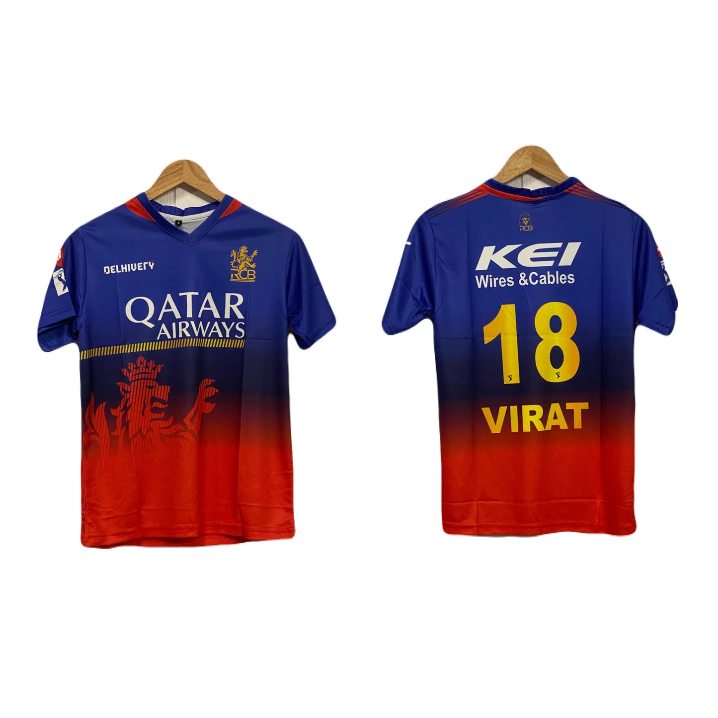 Rcb 2024 kit  Virat Half sleeve - P212 - Ms Retro Store