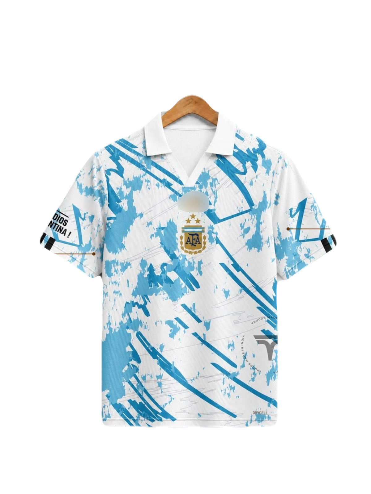 Argentina  special Five sleeve Collar Sublimation jersey- P2166