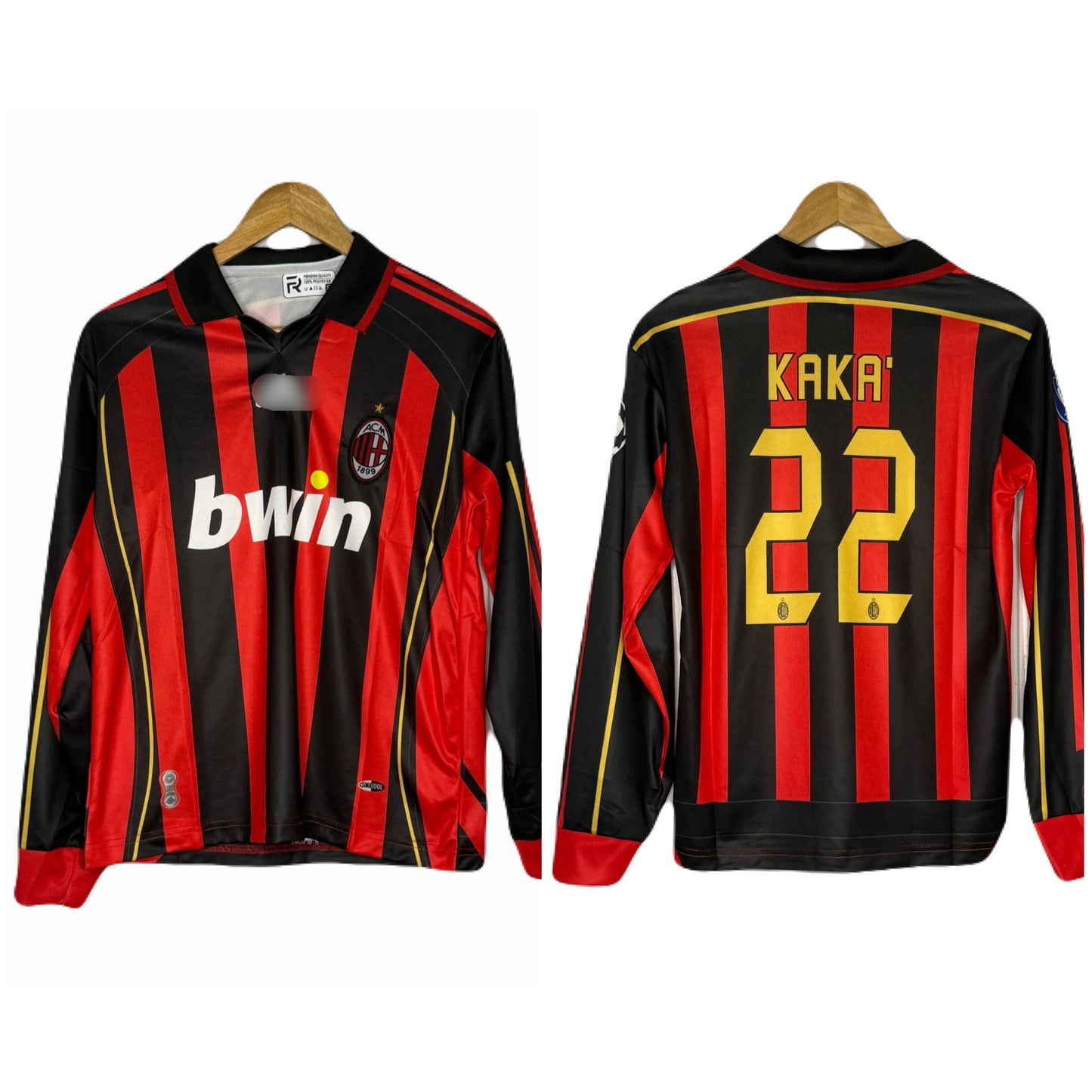 Ac Milan 2006-07 Home Kit Kaka Full Sleeve Embroidery P986- Ms Retro Store