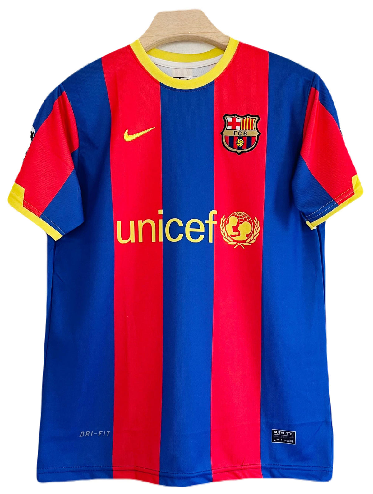 Barcelona 2011 messi half sleeve embroidery - P1665 ms retro store
