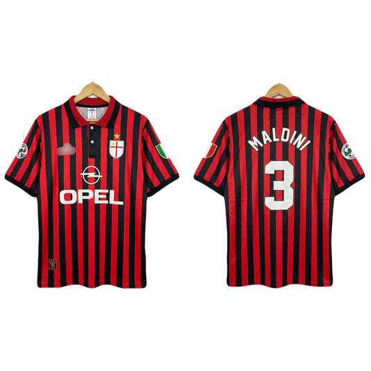 Ac milan 2004 home maldini Embroidery Fivesleeve - ms retro store