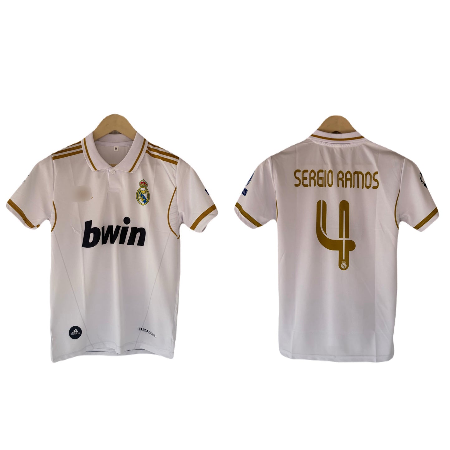Real madrid 2018 Sergio Ramos  Half  Sleeve Collar Sublimtion jersey - P1600 Ms Retro Store