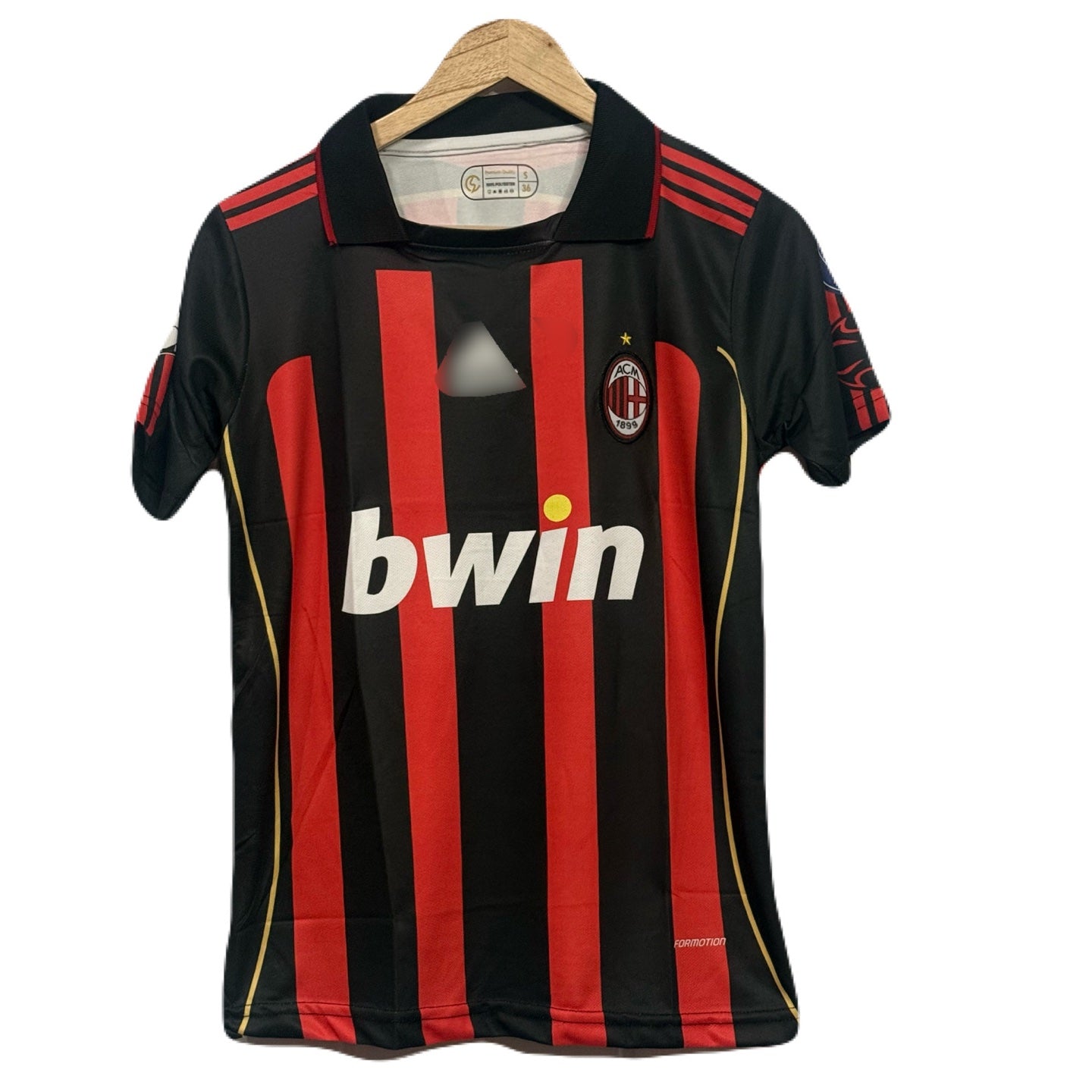 Ac Milan 2006-07 Home kit Polo Maldini Half Sleeve - Ms Retro Store